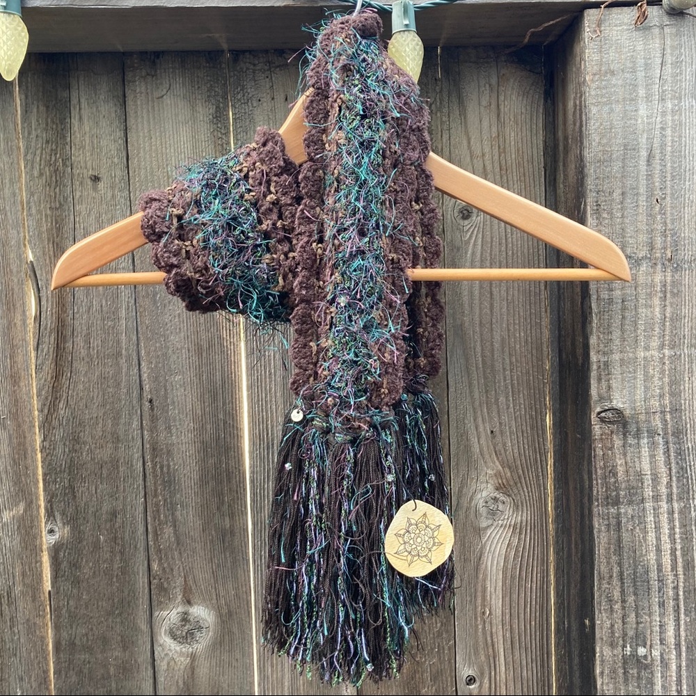 Hand made crocheted scarf
